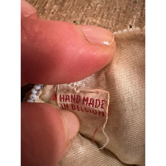 VINTAGE SPARKLING 1940's BELGIUM HAND BEADED EYEGLASSES SUNGLASSES CASE - Picture 5 of 9